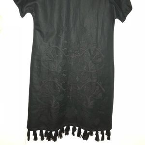 Madewell Embroidered Tassel Tee Dress (Size XXS)